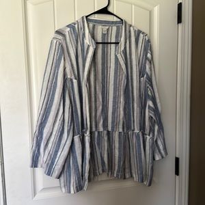 Ladies striped jacket Cato 22/24